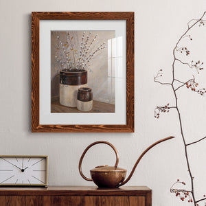 Pussywillows & Spring - Barnwood Framed Art Print
