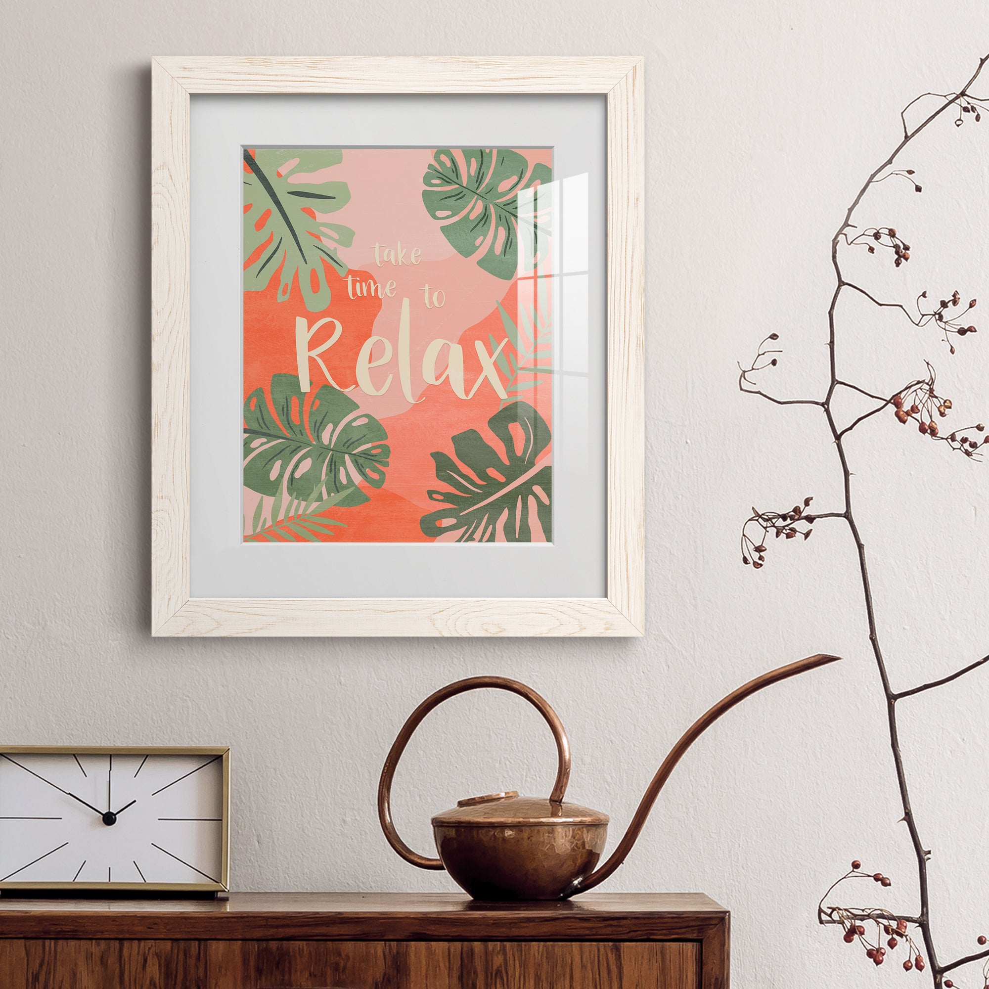 Take Time - Premium Framed Print - Distressed Barnwood Frame - Ready to Hang