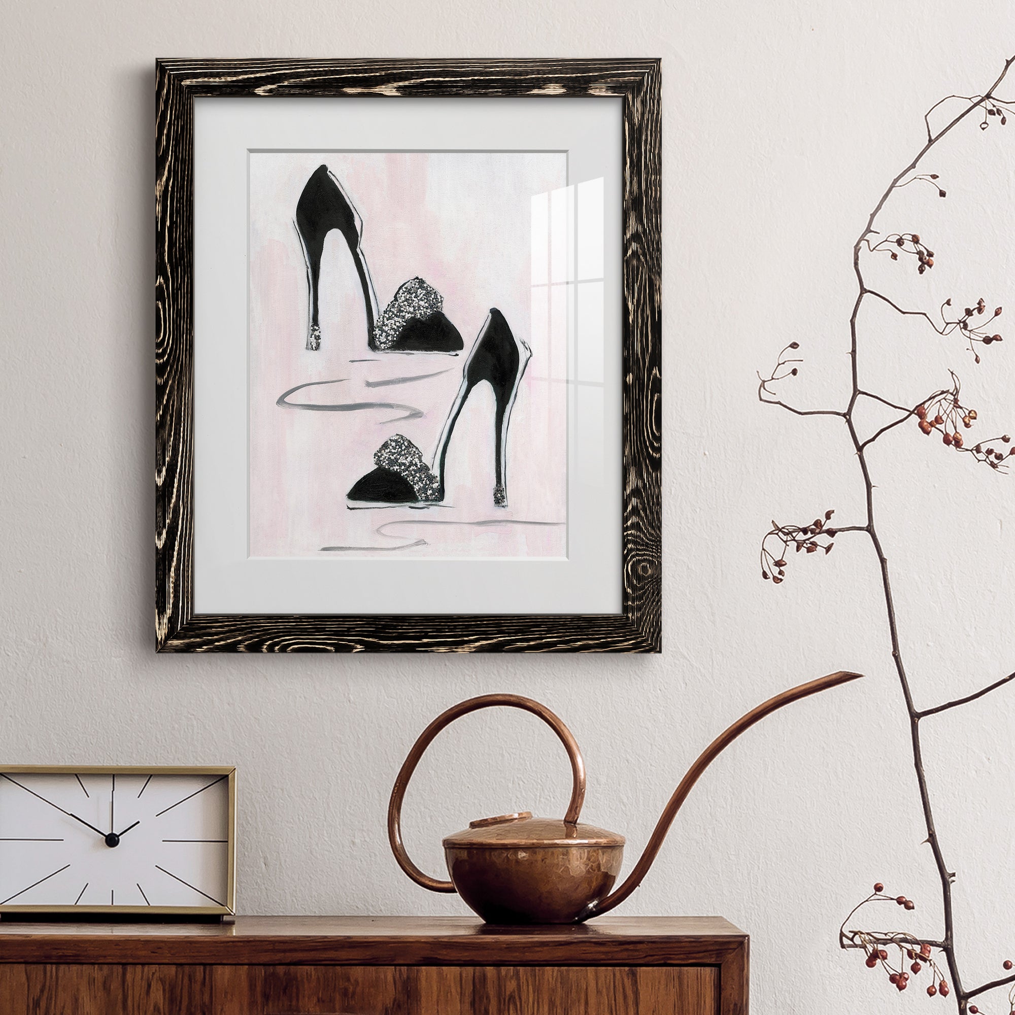 Shoes That Dazzle II - Premium Framed Print - Distressed Barnwood Frame - Ready to Hang