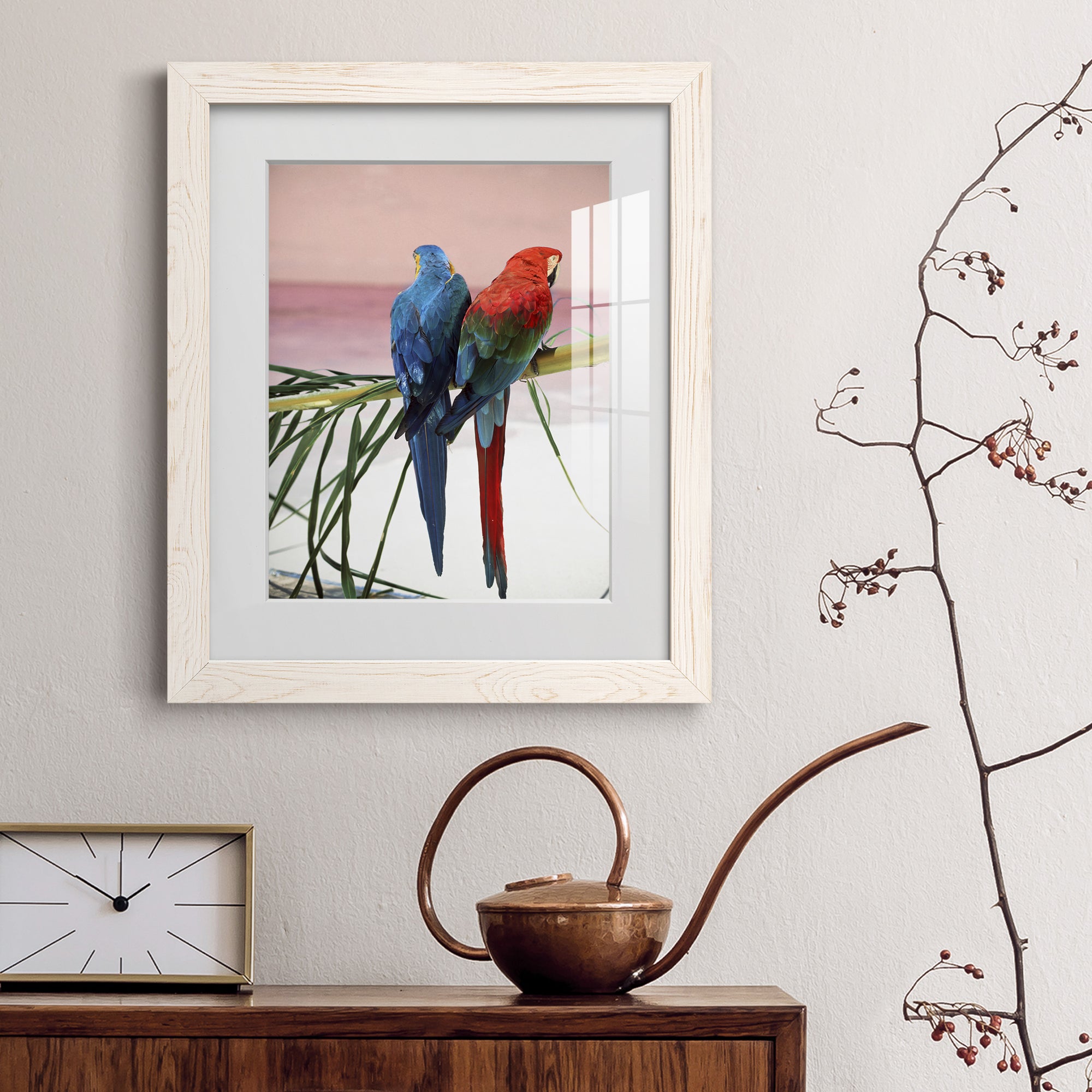 Palm Parrots - Barnwood