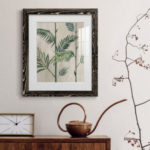 Modern Fronds II - Barnwood Framed Art Print