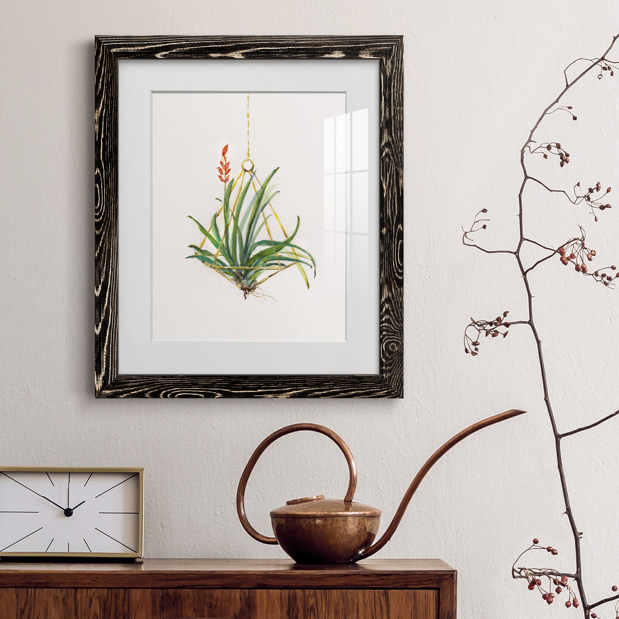 Gardenaire I - Barnwood Framed Art Print