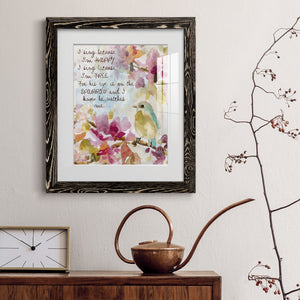 He Watches Me - Barnwood Framed Art Print