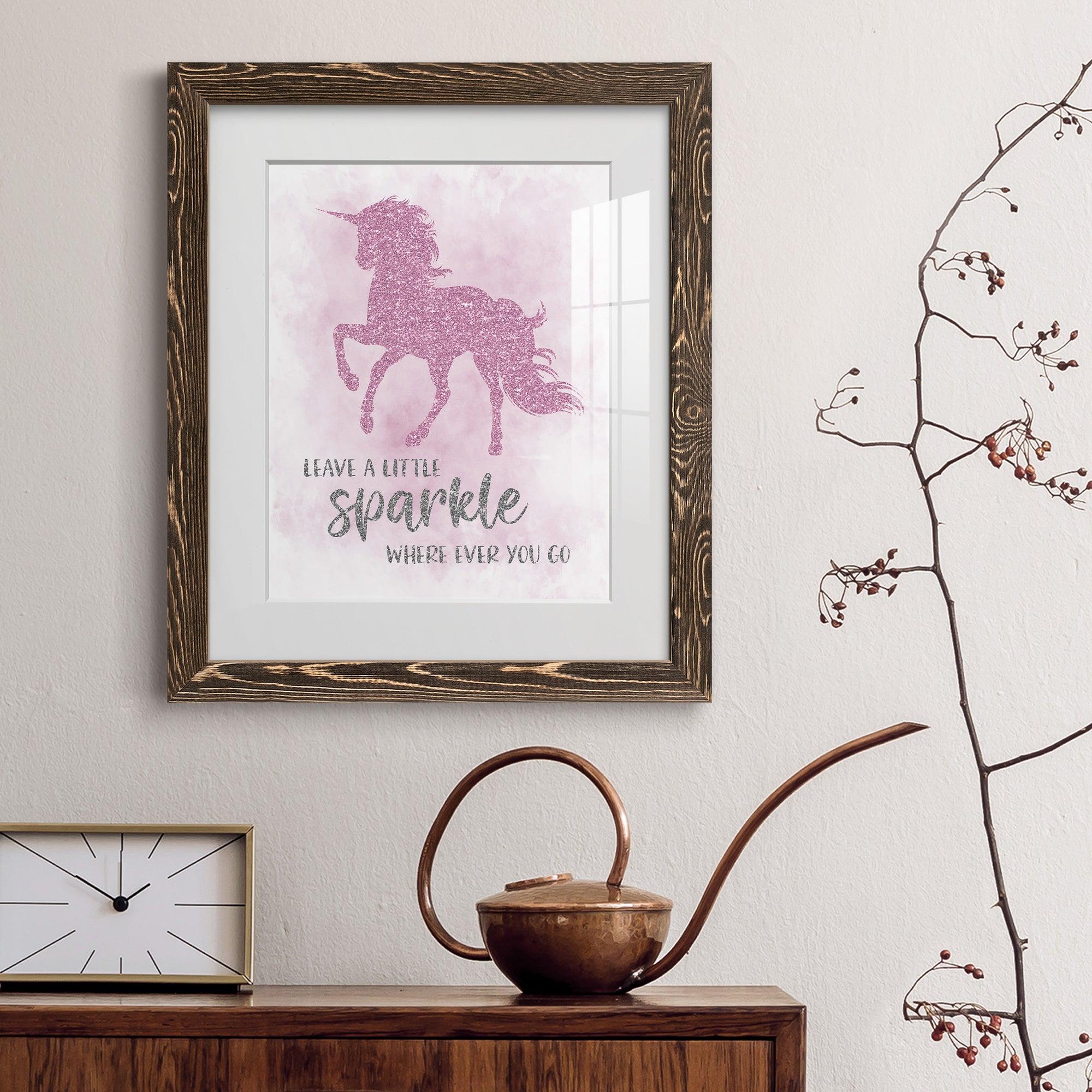 Sparkle - Barnwood Framed Art Print