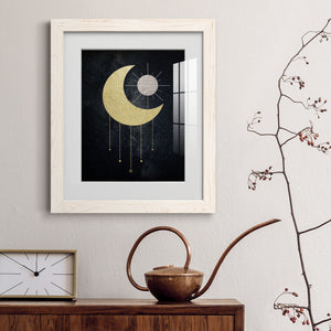 Jeweled Moon - Premium Framed Print - Distressed Barnwood Frame - Ready to Hang