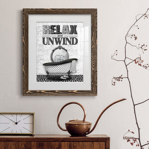 Relax and Unwind - Barnwood Framed Art Print