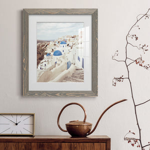 Santorini - Premium Framed Print - Distressed Barnwood Frame - Ready to Hang