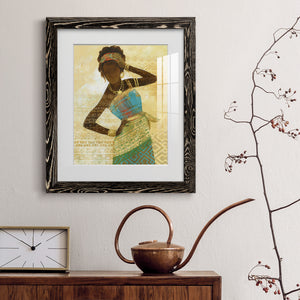 Tribal Vision II - Barnwood Framed Art Print