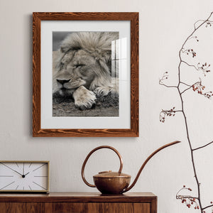 Sleepy Afternoon in Masai Mara - Barnwood Framed Art Print