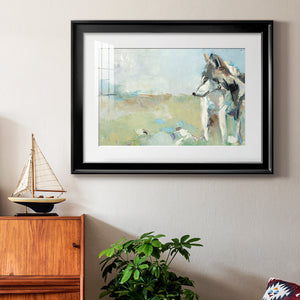 Lone Wolf - Modern Framed Art Print