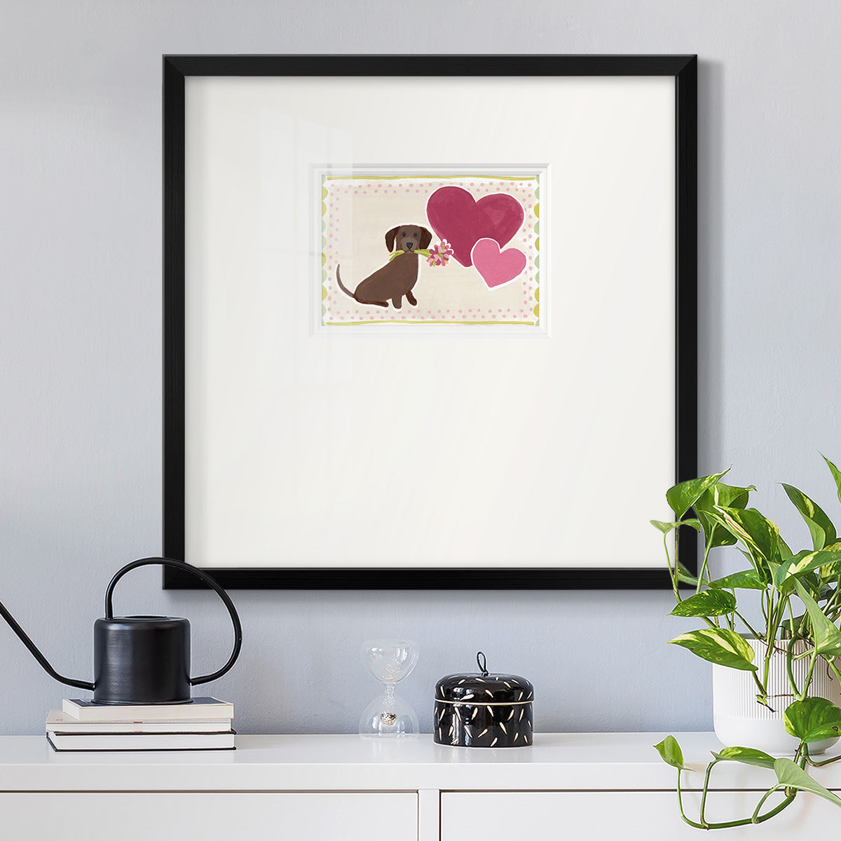 Dachshund Delight Collection A Premium Framed Print Double Matboard