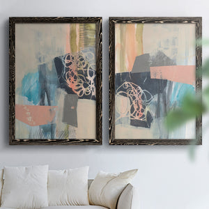 Reductive I - Barnwood Framed Canvas Set