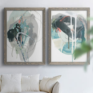 Stone Aperture I - Barnwood Framed Canvas Set