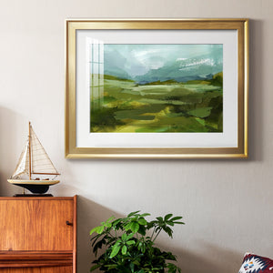 Emerald View II - Modern Framed Art Print