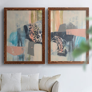 Reductive I - Barnwood Framed Canvas Set