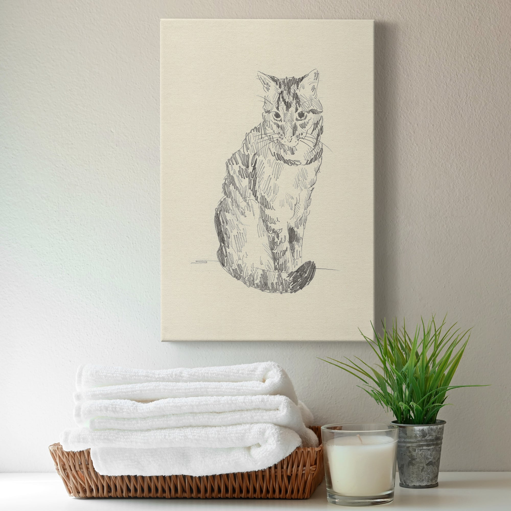 House Cat I Premium Gallery Wrapped Canvas - Ready to Hang