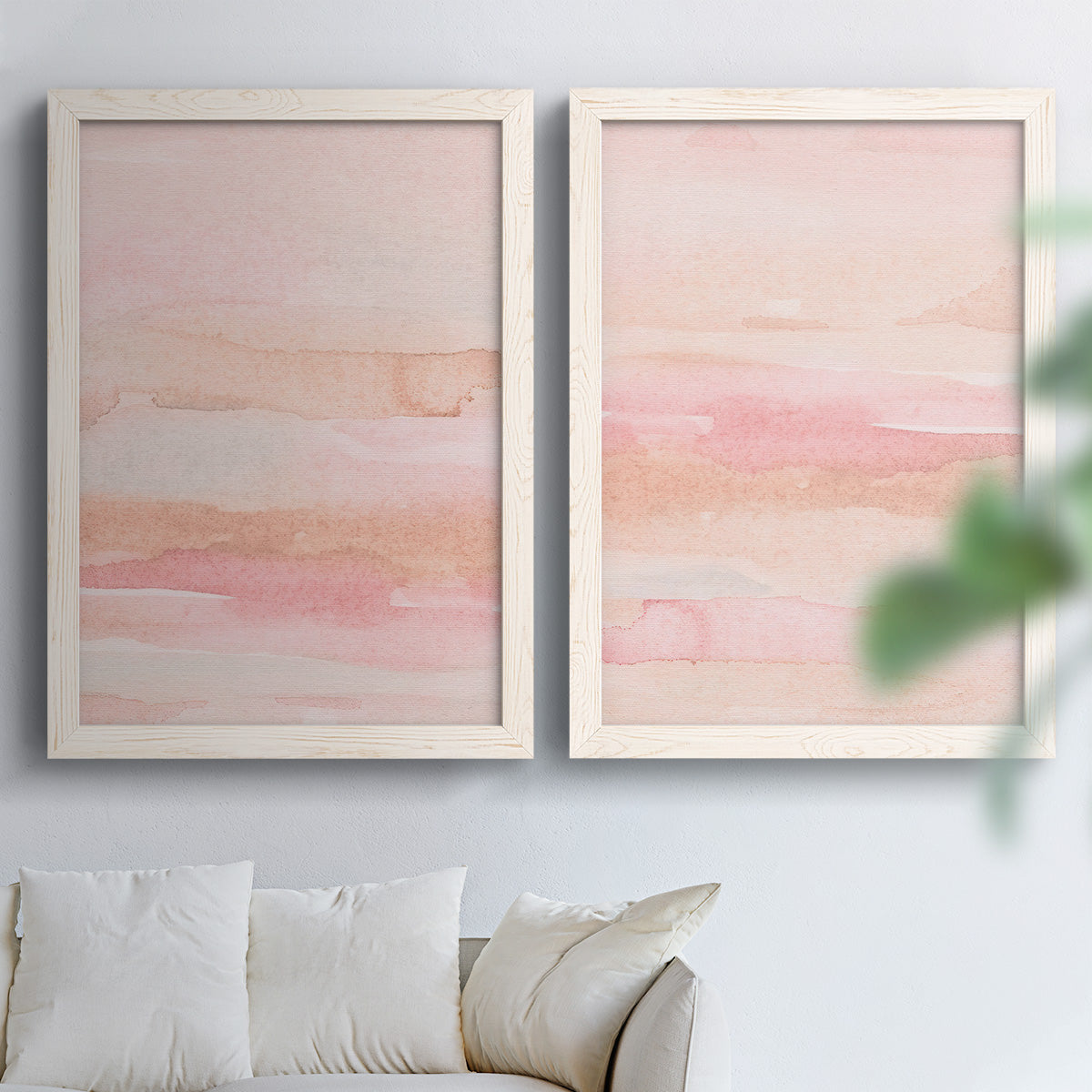 Rose Fade I - Premium Framed Canvas 2 Piece Set - Ready to Hang