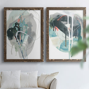 Stone Aperture I - Barnwood Framed Canvas Set