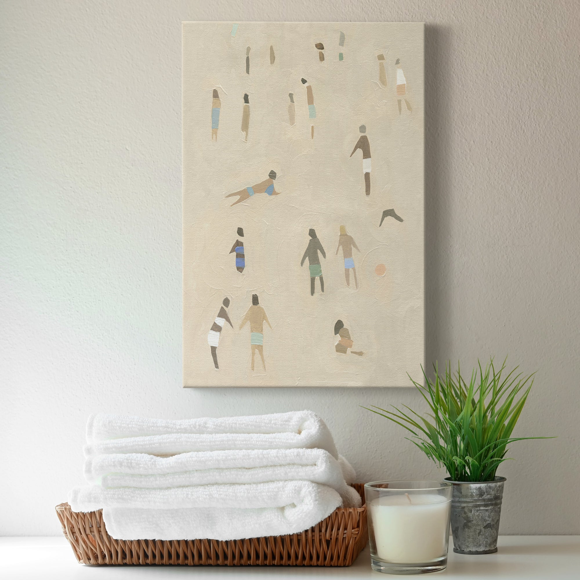 Beach Goer II Premium Gallery Wrapped Canvas - Ready to Hang
