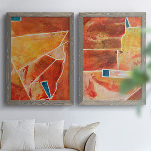 Primary Connection III - Barnwood Framed Canvas Set