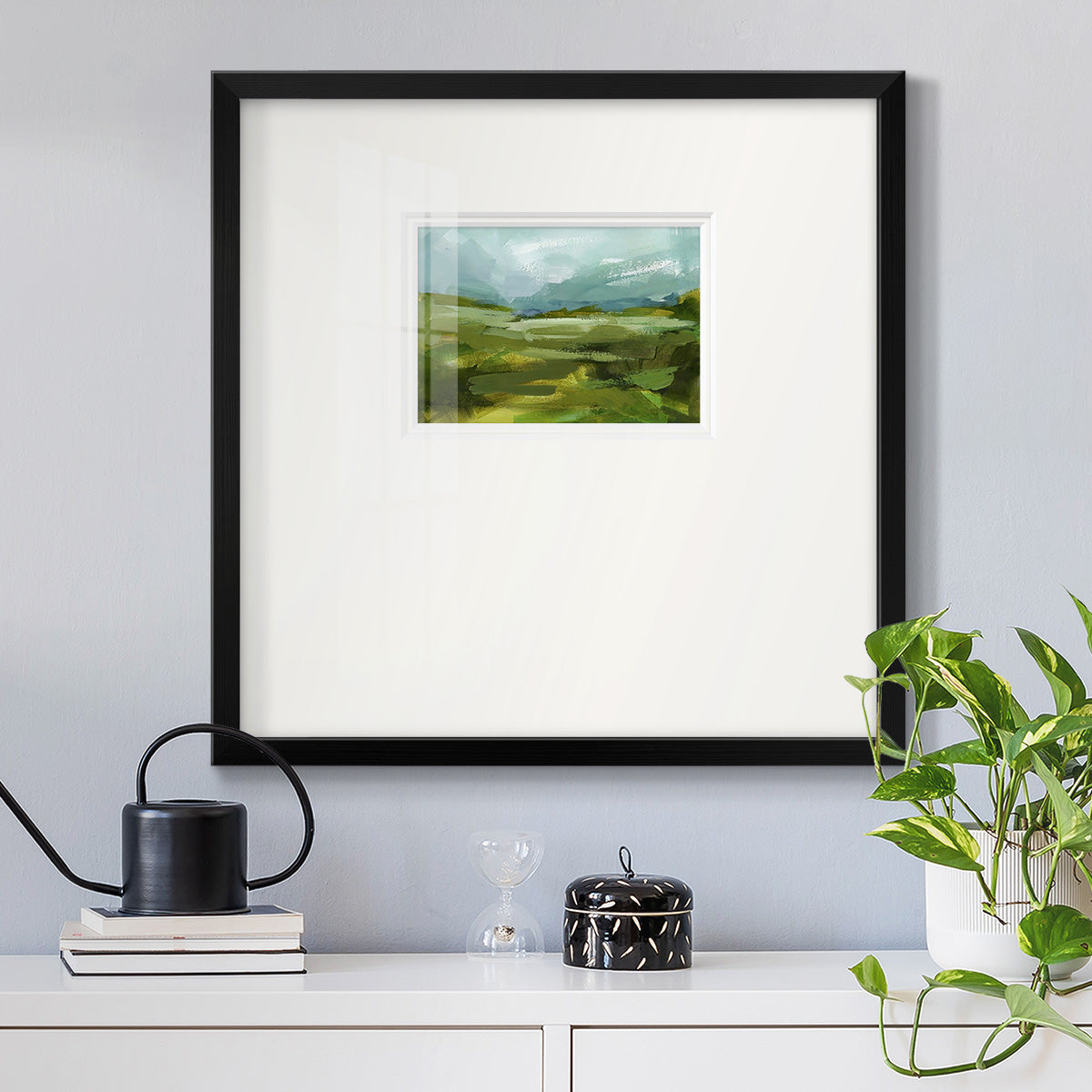 Emerald View II Premium Framed Print Double Matboard