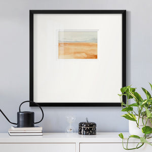 Ash Blue Horizon I Premium Framed Print Double Matboard