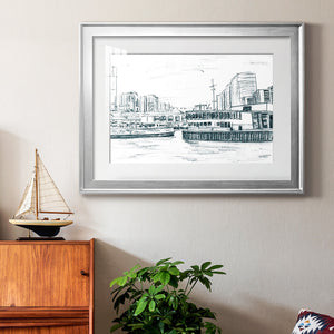 Ferryboats III - Modern Framed Art Print