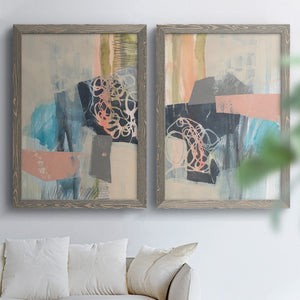 Reductive I - Barnwood Framed Canvas Set