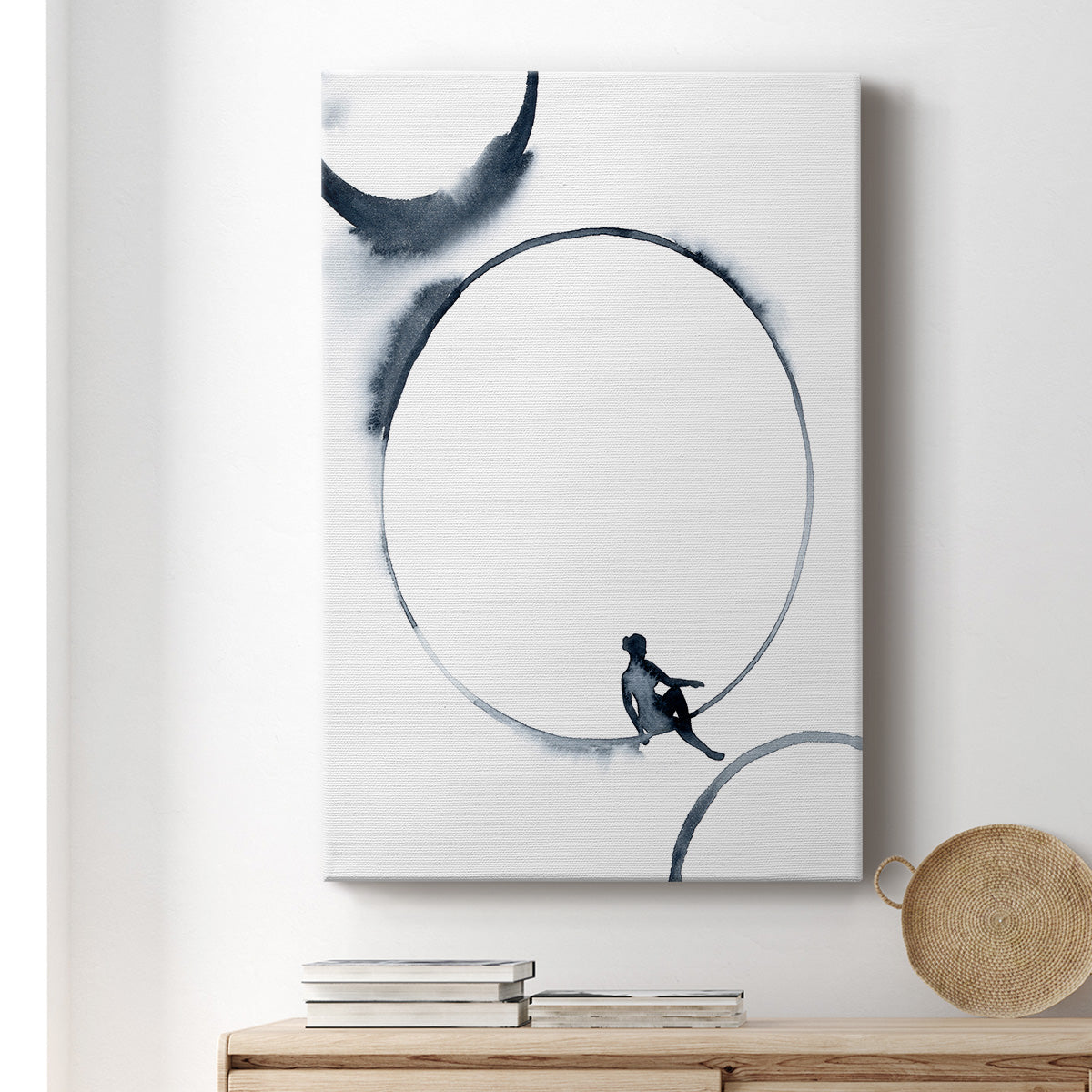 Woman in the Moon I Premium Gallery Wrapped Canvas - Ready to Hang