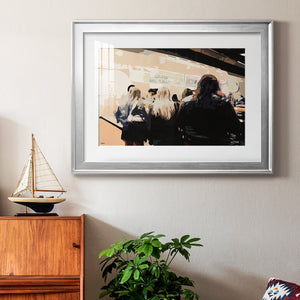 Late Night Queue - Modern Framed Art Print