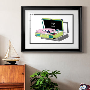 Record Shop II - Modern Framed Art Print