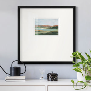 Autumn River Crossing I Premium Framed Print Double Matboard
