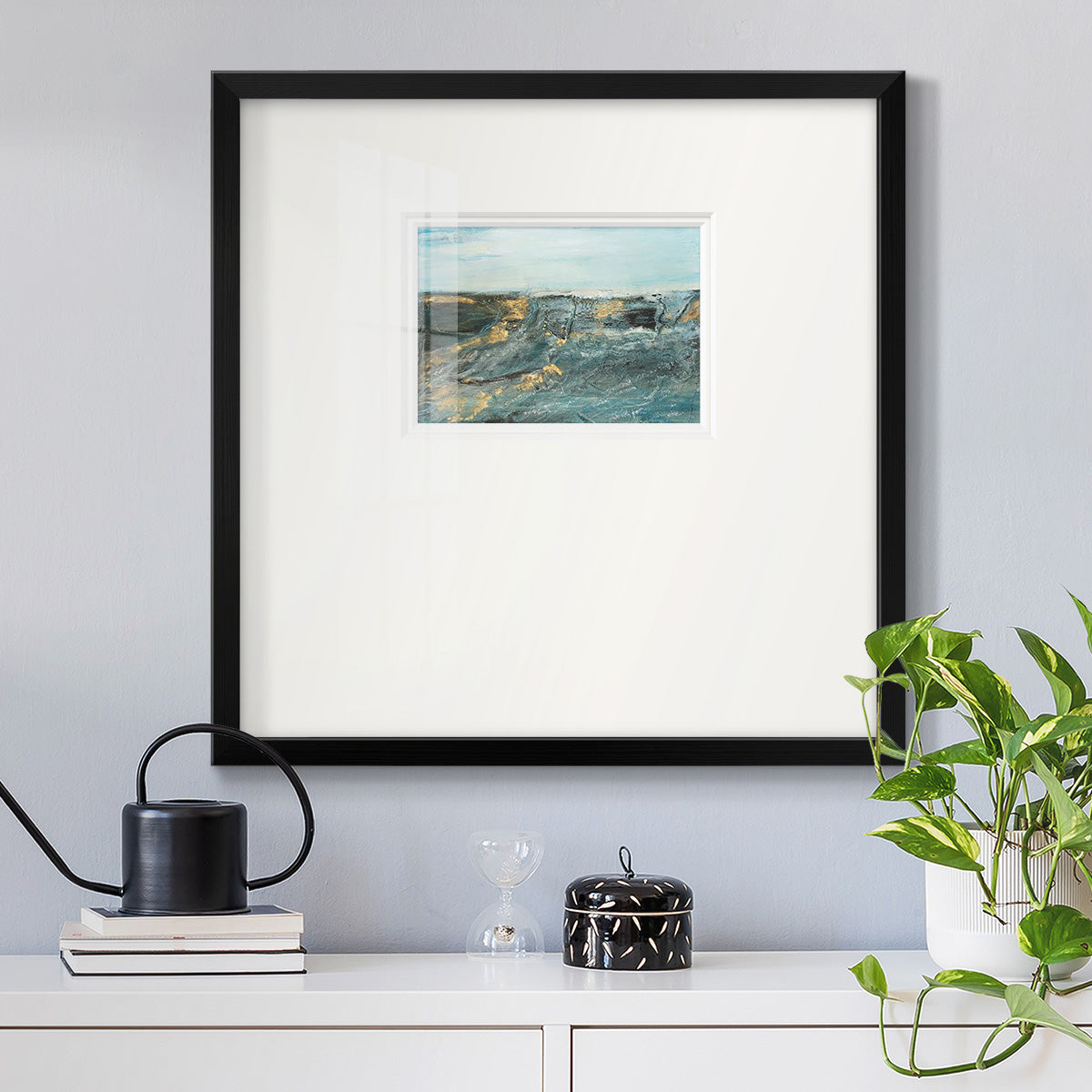 Flow of Love in Ocean I Premium Framed Print Double Matboard