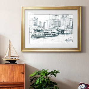 Ferryboats IV - Modern Framed Art Print