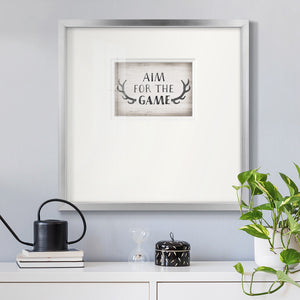 Aim Game Premium Framed Print Double Matboard