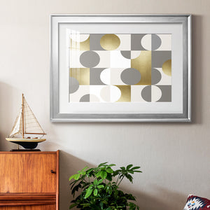 Modern Gold Reflections - Modern Framed Art Print