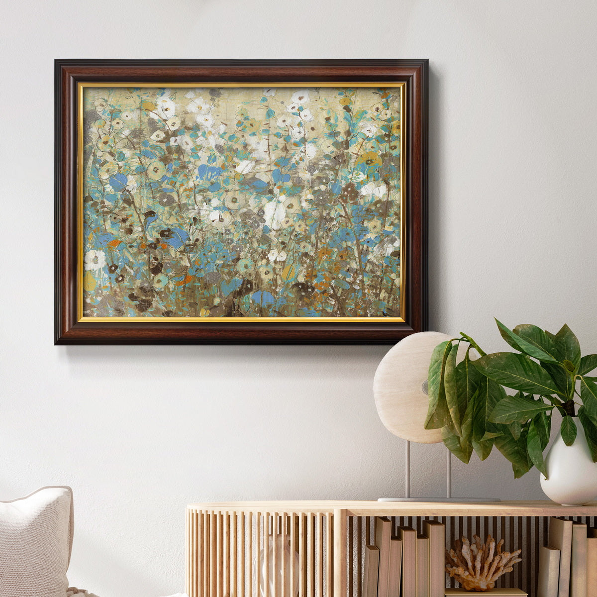 Flowering Vines I Premium Framed Canvas- Ready to Hang