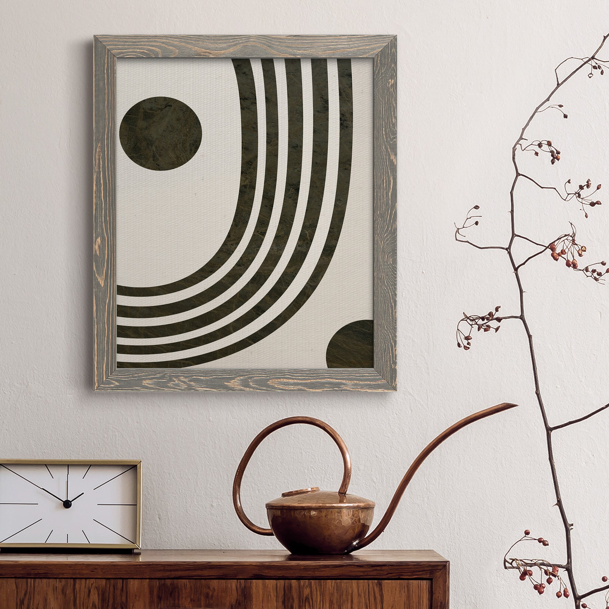 Tubular Abstract I - Premium Canvas Framed in Barnwood - Ready to Hang