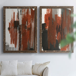 Loft Pastel V - Barnwood Framed Canvas Set