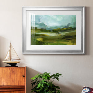 Emerald View III - Modern Framed Art Print