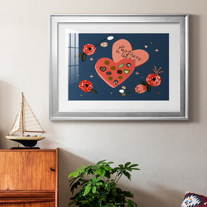 Happy Galentine I - Modern Framed Art Print