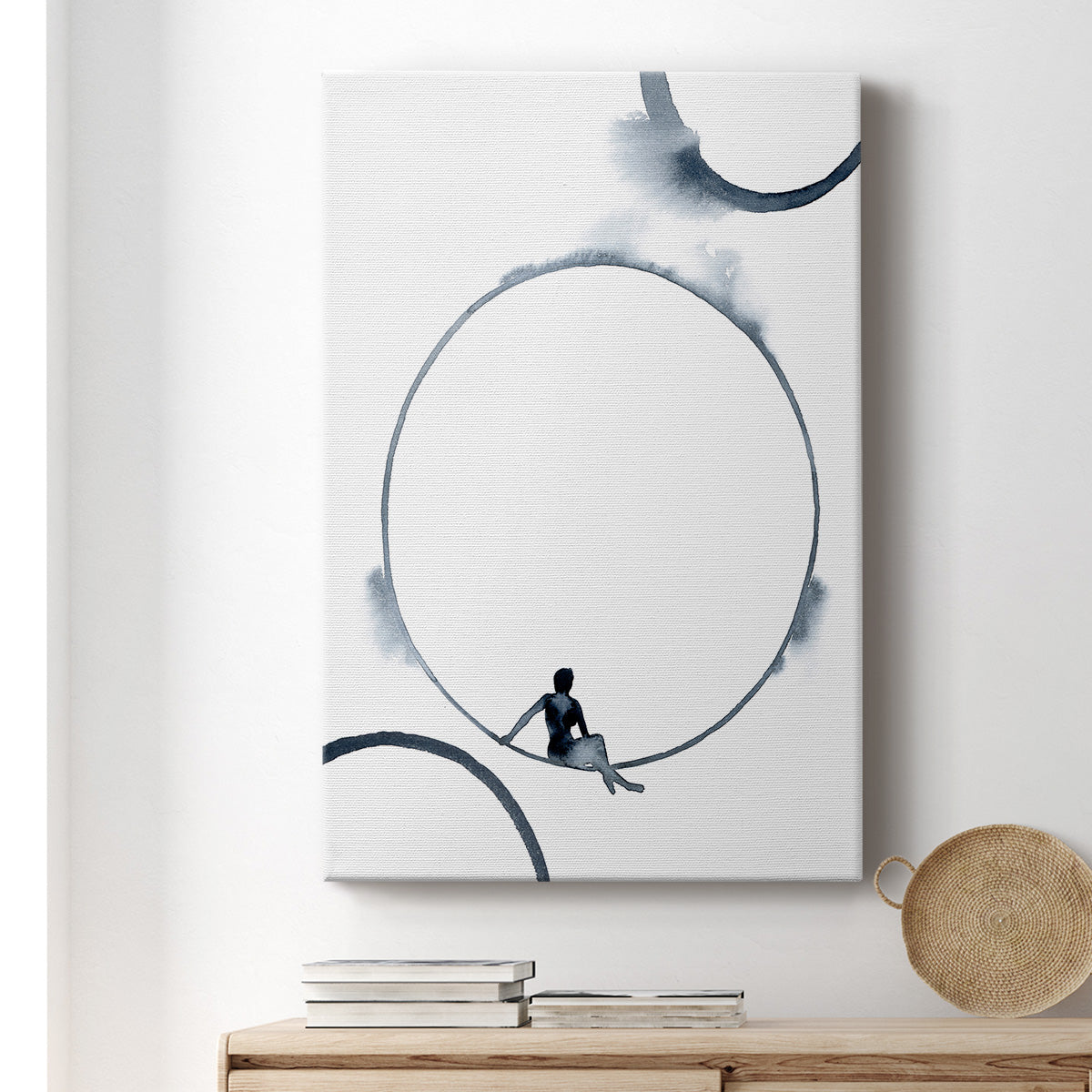 Woman in the Moon II Premium Gallery Wrapped Canvas - Ready to Hang