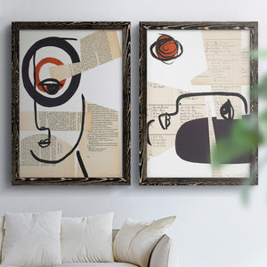 Faces of A Century I - Barnwood Framed Canvas Set