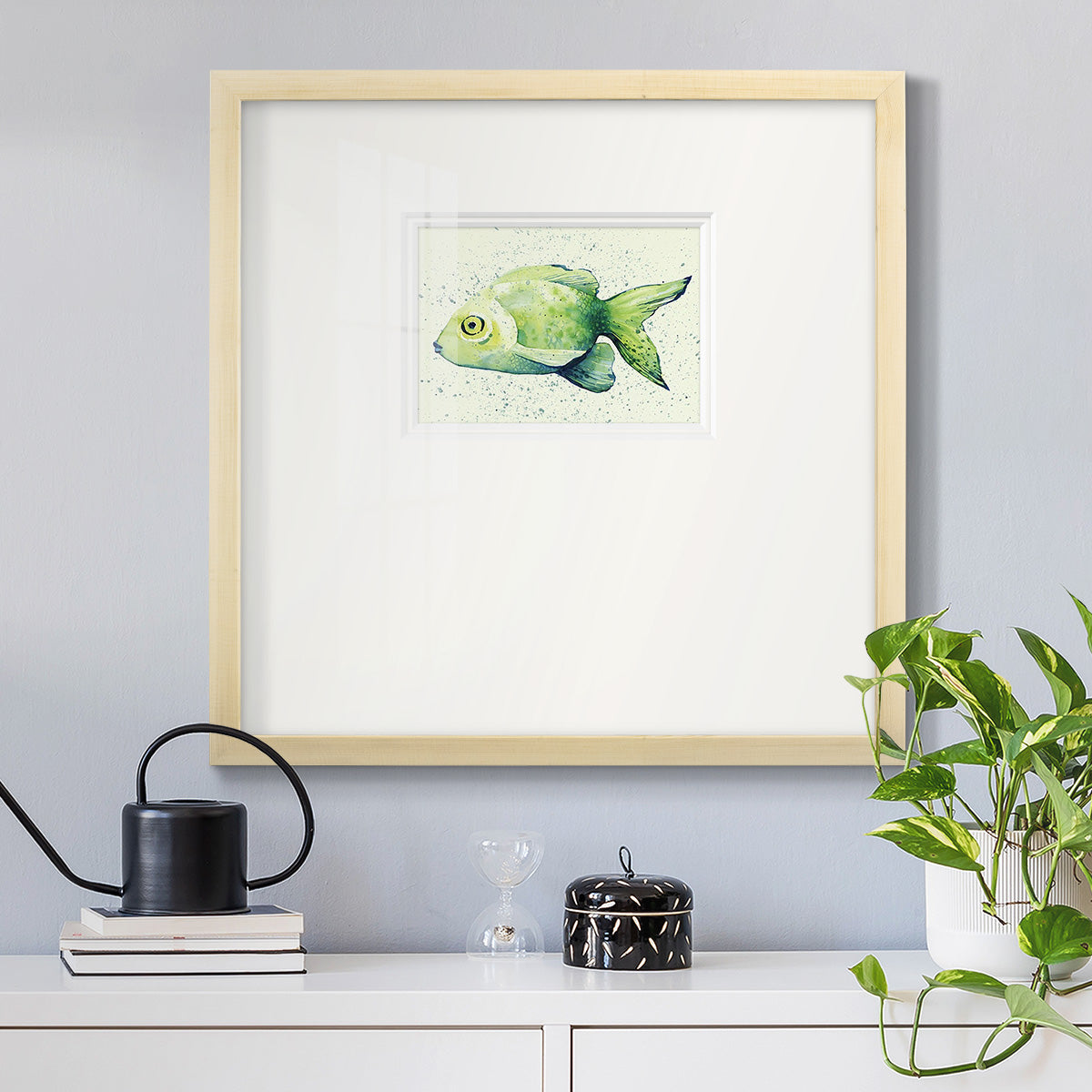 Speckled Freshwater Fish I Premium Framed Print Double Matboard