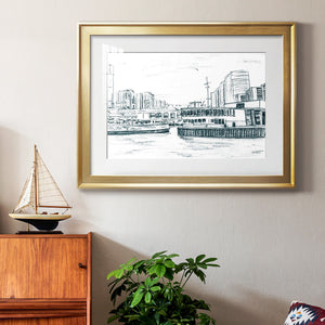 Ferryboats III - Modern Framed Art Print