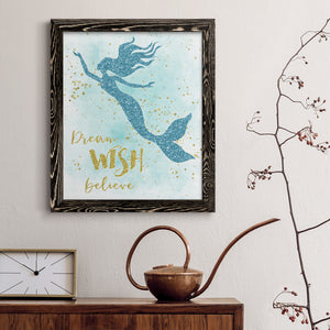 Dream Wish Believe - Premium Canvas Framed in Barnwood - Ready to Hang