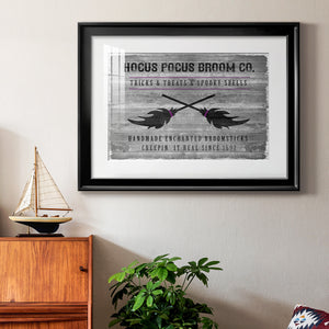 Hocus Pocus Broom Co. - Modern Framed Art Print