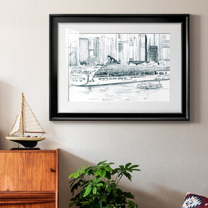 Ferryboats II - Modern Framed Art Print