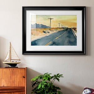 Deserted Highway II - Modern Framed Art Print