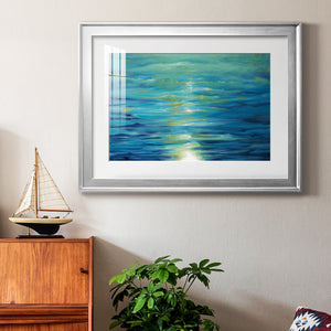 Deep Blue - Modern Framed Art Print